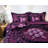 Midnight Bloom Satin Floral Comforter-789473769