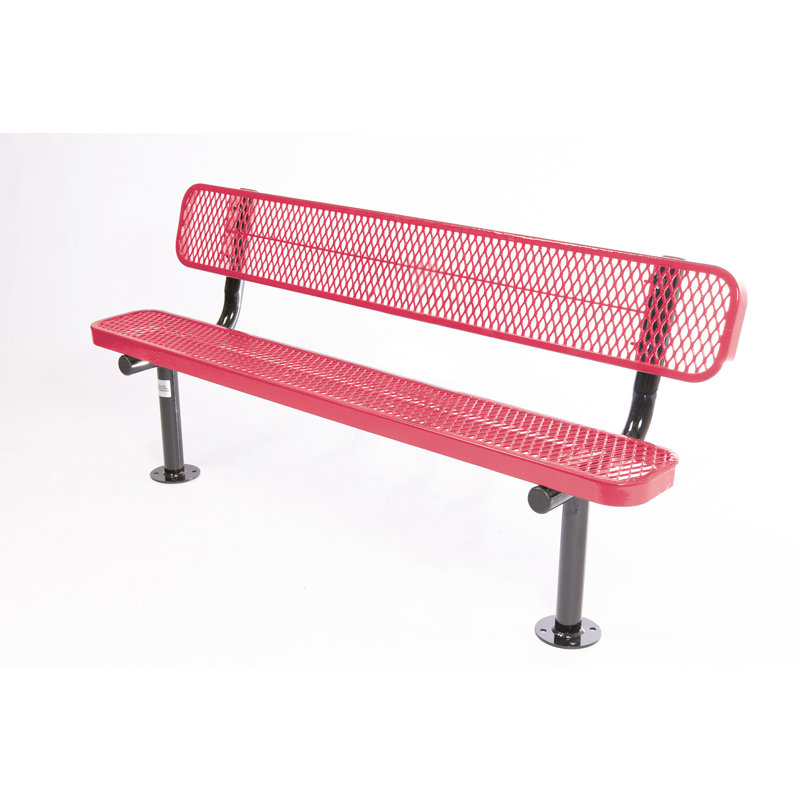 Banc de parc en plastique Myran, Rouge