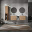Meuble-lavabo mural 60 po avec lavabo et armoire latérale 60 po, portes à fermeture douce, armoire combinée (KD-Packing)