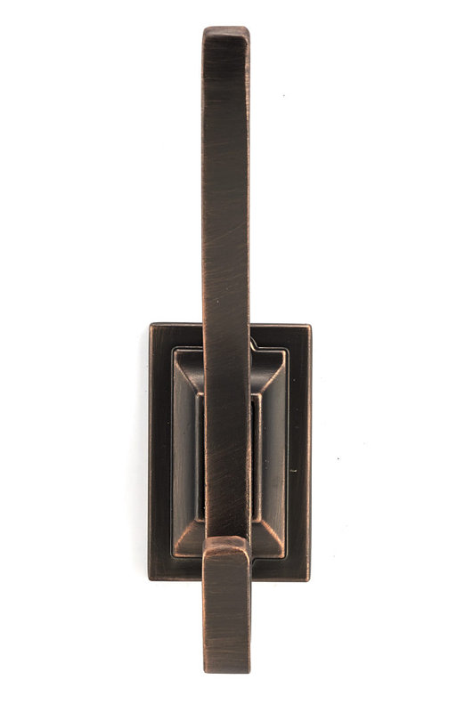 Transitional Metal Wall Hook, Brushed Oil-Rubbed Bronze