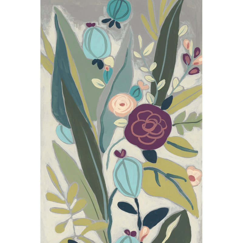 Tropicana Panel II by June Erica Vess - Wrapped Canvas Painting, 46cm H x 30cm W x 3.8cm D