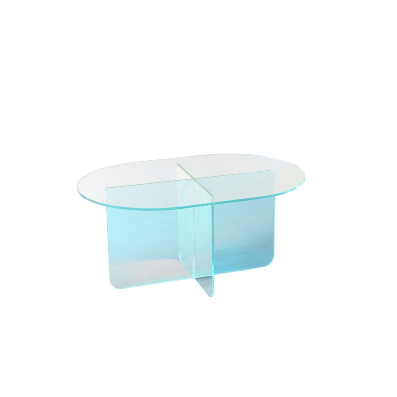 Table basse Vinci en verre irisé