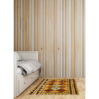 Tapis beige Antalya Vintage 4 pi 4 po x 6 pi 2 po
