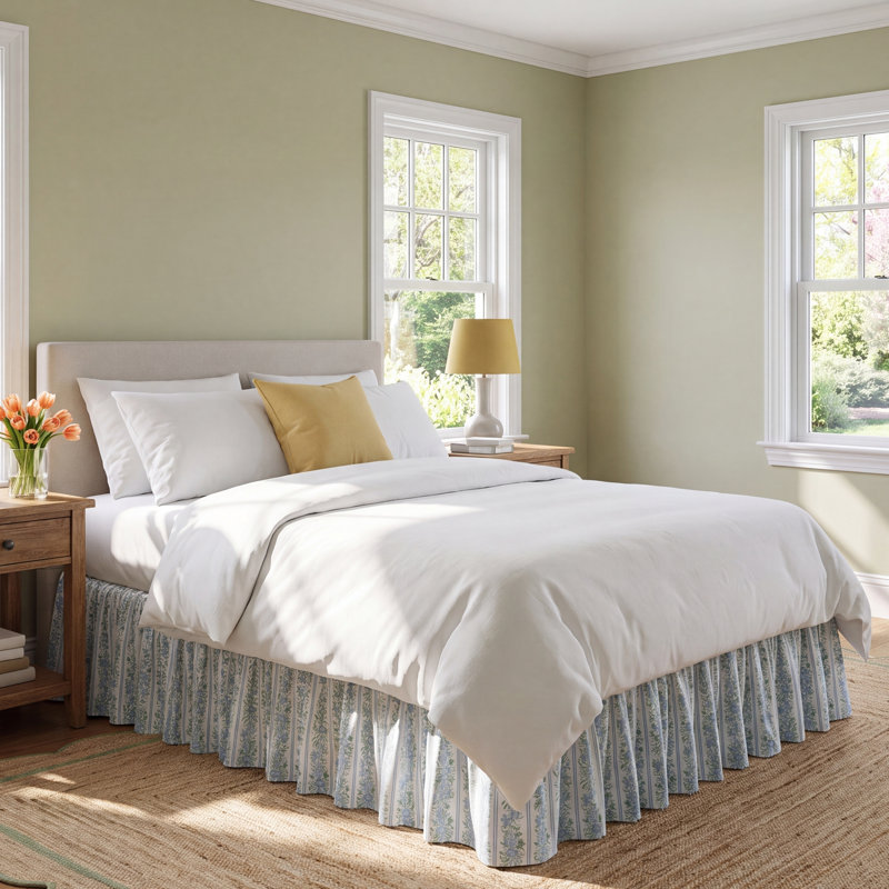 Adda Ruffled Bed Skirt, Queen