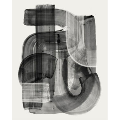 Stroke Layering in Black IV par Guseul Park - Peinture