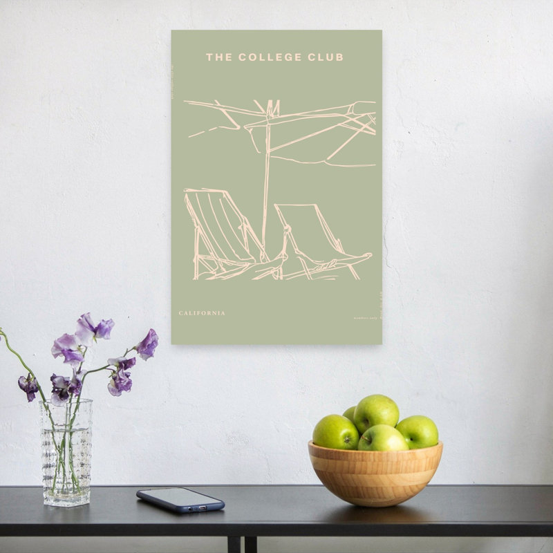 Thecollegeclubno29 Minimalist Coastal Wall Art Print 1 Piece Wrapped Canvas Wall Art, 60.96cm H x 40.64cm W