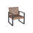 4-Piece Patio Furniture Set Outdoor Balcony Porch Garden Backyard Lawn Furniture Acacia Wood Table Top, Morden Black And Light Brown-39623844-39623846