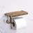Wall Mount Toilet Roll Holder With Shelf And Hook Bronze Antique Bathroom Accessories Toilet Tissue Roll Holder Hanger Aluminum (Bronze Finish)
