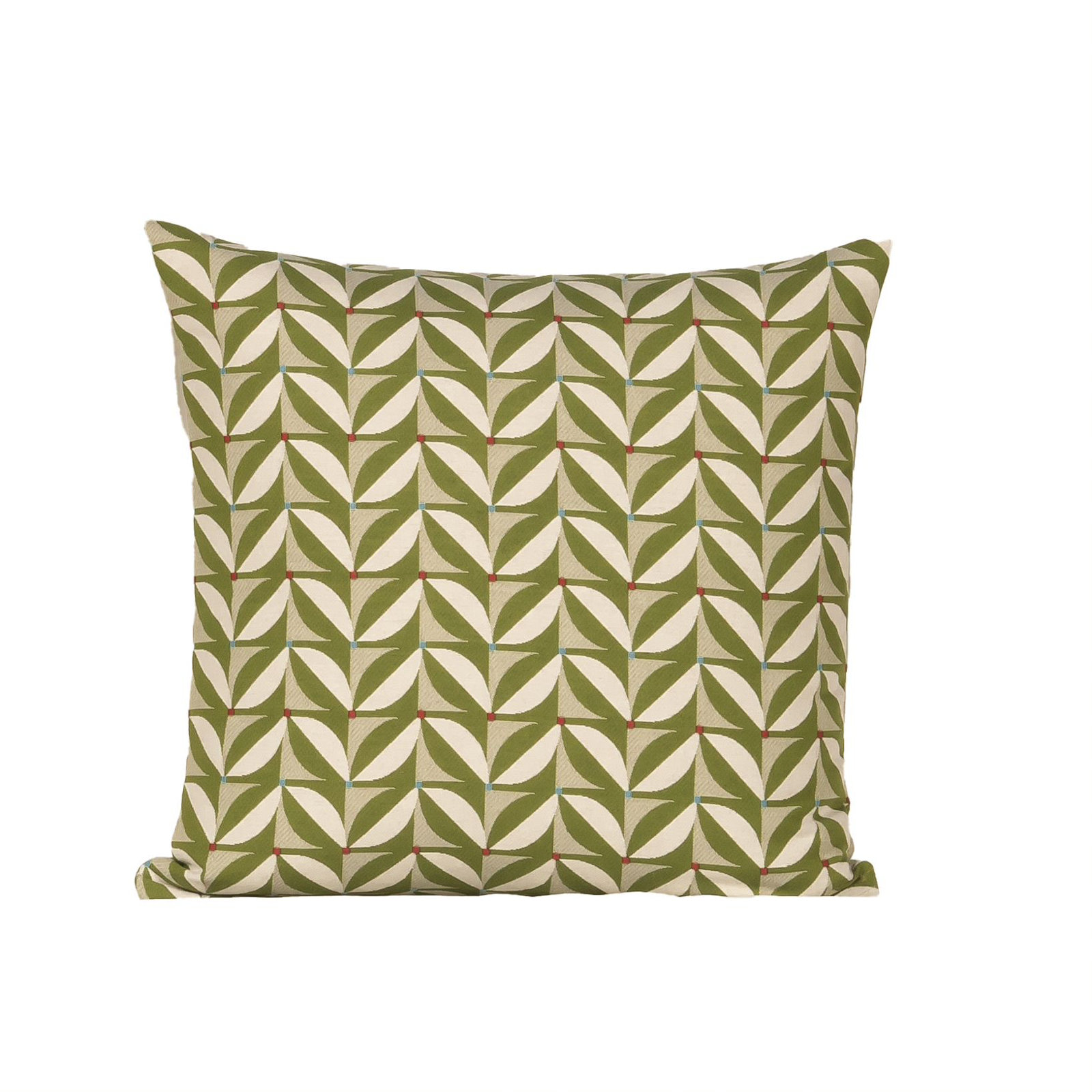 Mattelynn Geometric Indoor/Outdoor Throw Pillow, Green, 
Square 26"