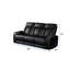 Canapé inclinable Fortuner de style moderne avec revêtement en bois et fonction de massage inclus - noir Identique à B009P287715 (inventaire CA)-584778614
