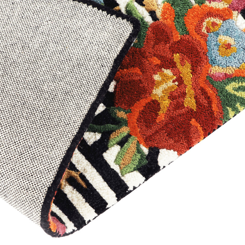 Courtly Flower Market 3' X 5' Rug, Octagon 6'