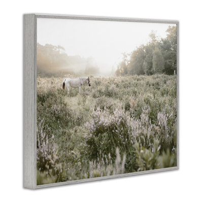 Misty Sunset Horse Framed Giclee, design by Leah Straatsma