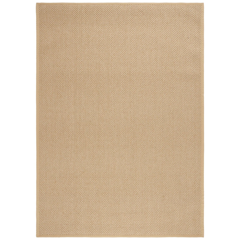 Auckland Jute/Sisal Beige/Yellow Area Rug, Rectangle 8' x 11'