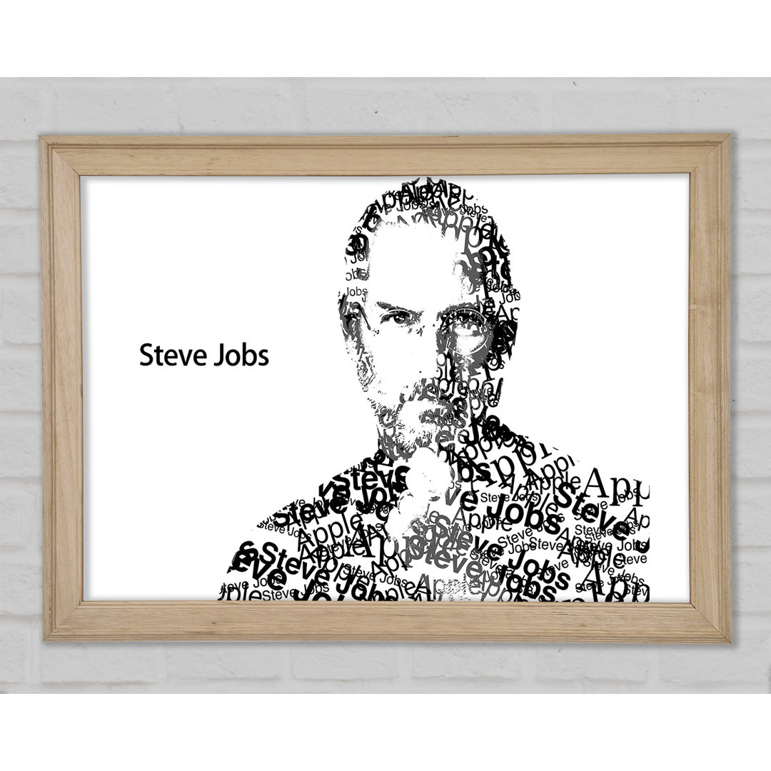 Apple Steve Jobs Gerahmter Druck