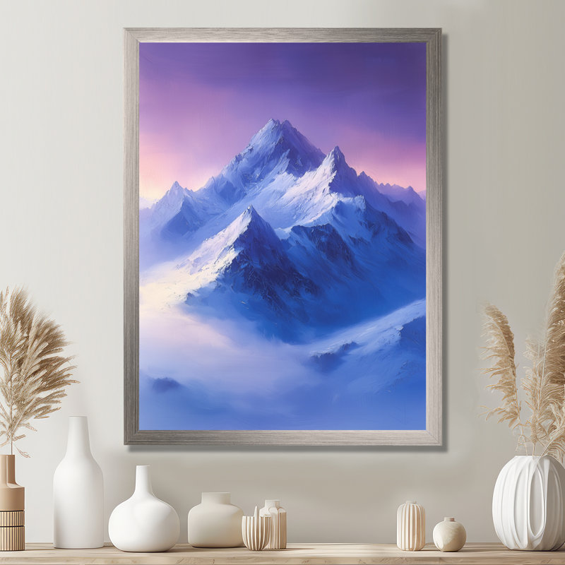 Gocio - paysages, impressions d'art mural, H 32 po x l 16 po, Impression d'un seul cadre photo, Argent argent