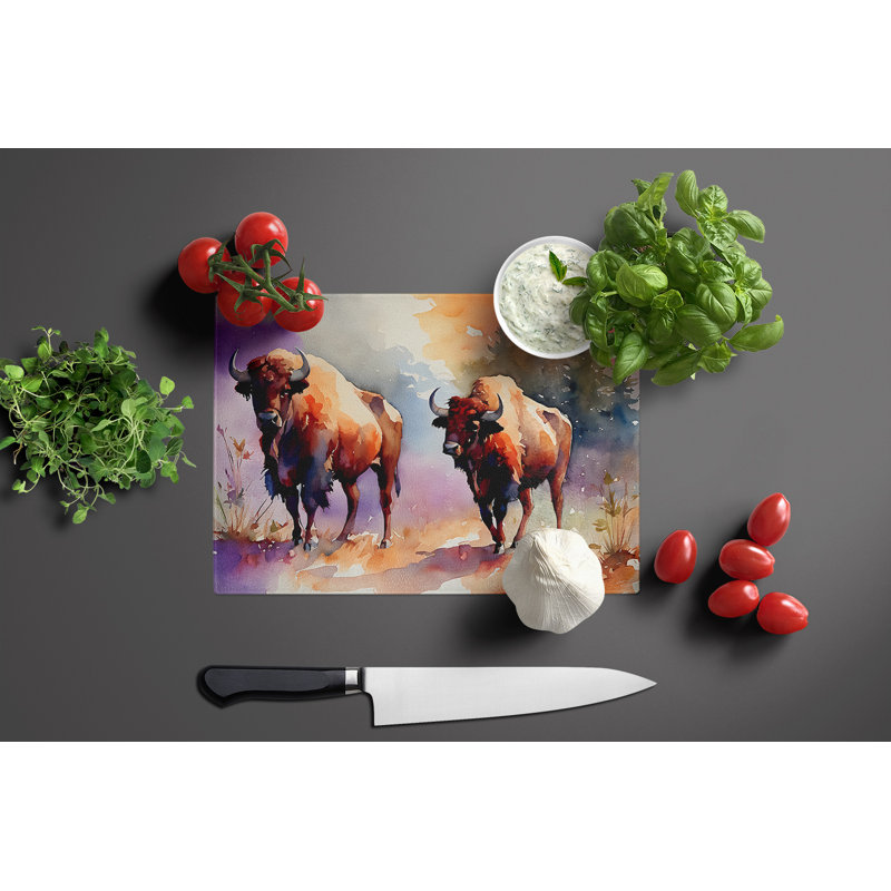 Buffalo Glass Cutting Board Large