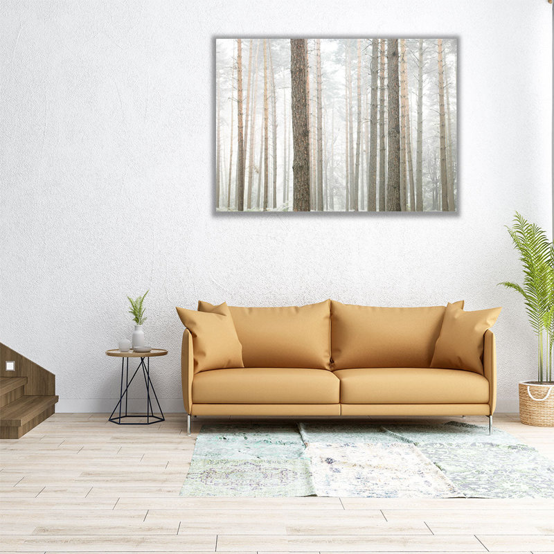 «Tree Trunks In Forest», reproduction d'art sur toile, H 36 po x l 48 po