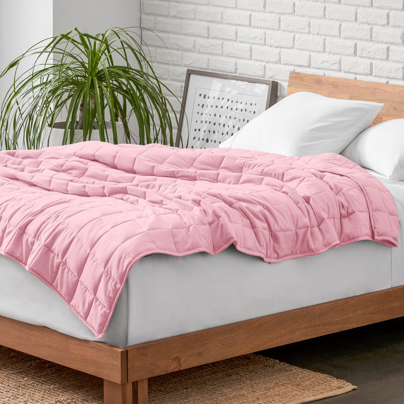 Couverture en coton sergé, Rose clair, l 48 po x L 72 po, 12 lb