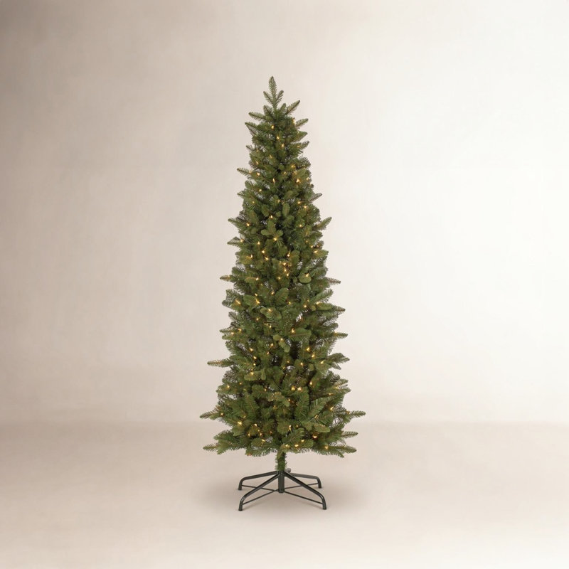 Lighted Artificial Spruce Christmas Tree, 6.5'