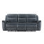 Canapé inclinable électrique en cuir véritable 88,6 po avec port USB-117030401