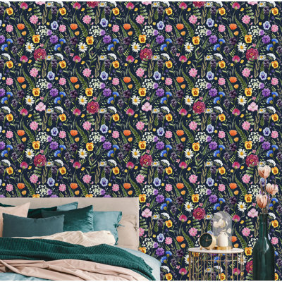 Barham Peel & Stick Floral Roll