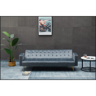 Luxurious Velvet Sofa Bed with Premium Comfort and Modern Design, Perfect for Compact Living Spaces and Daily Use.