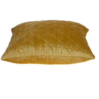 Parkland Collection Milo Transitional Quilted Yellow Throw Pillow