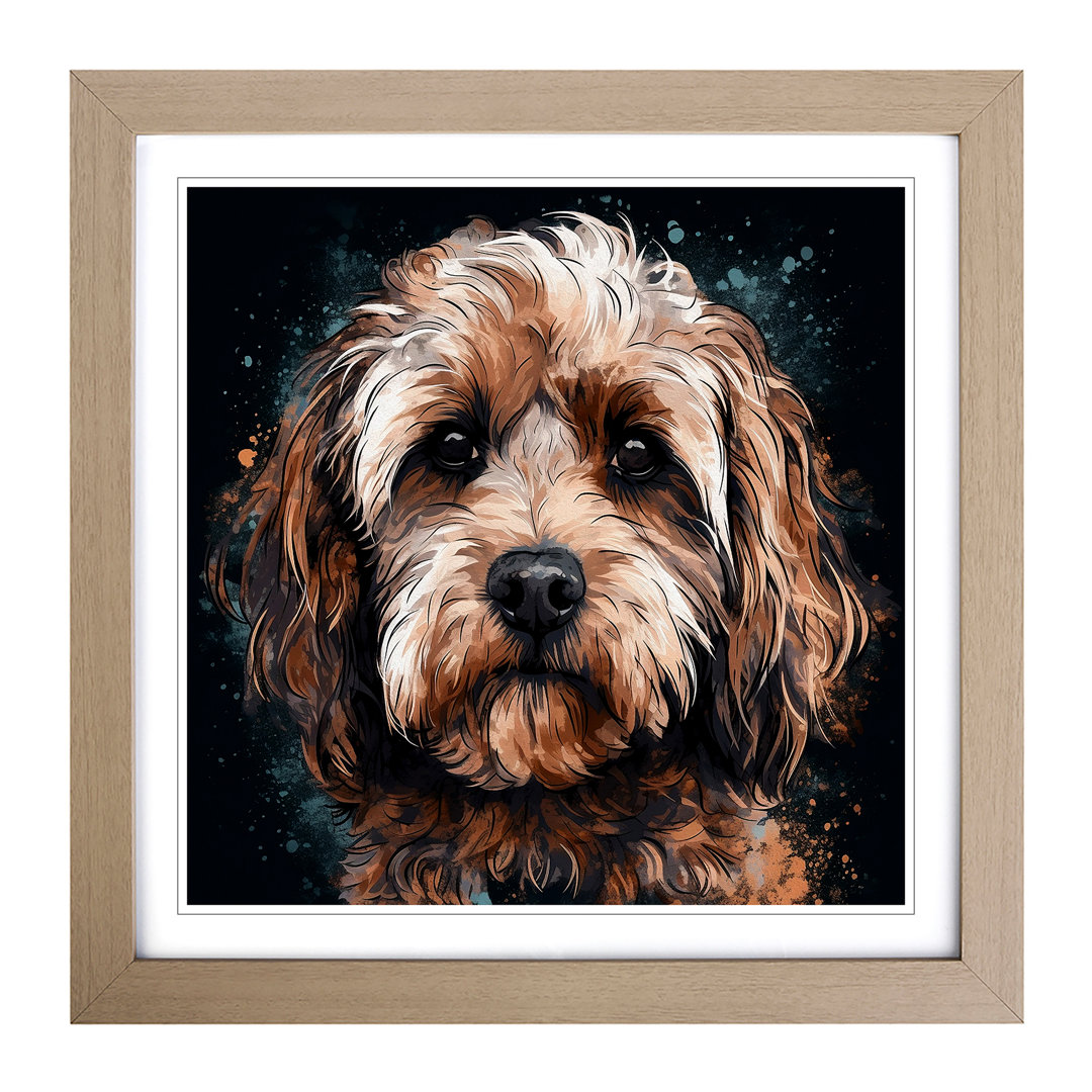 Cockapoo Digital Art - Framed Print