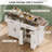 Mobile Kitchen Island, Kitchen Island Cart With 2 Drawers And Charging Station, Island Table For Kitchen, Home Bar Carts With Storage-835226521