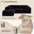 Boneless 105 '' W No Assembly Required Upholstery Corduroy Modular Sectional Couch Sofa with L-Shape Chaise 2 Piece and 5 Pillows Back, Free Combination, Modern Modular Sofa with Deep Seat-1377828958-1381101137