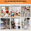 Miroir de salle de gym à domicile, 2 pièces 71 x 31 pouces en verre trempé sans miroir Workout Miroir corps entier pour fixation murale Idéal pour le yoga Workout