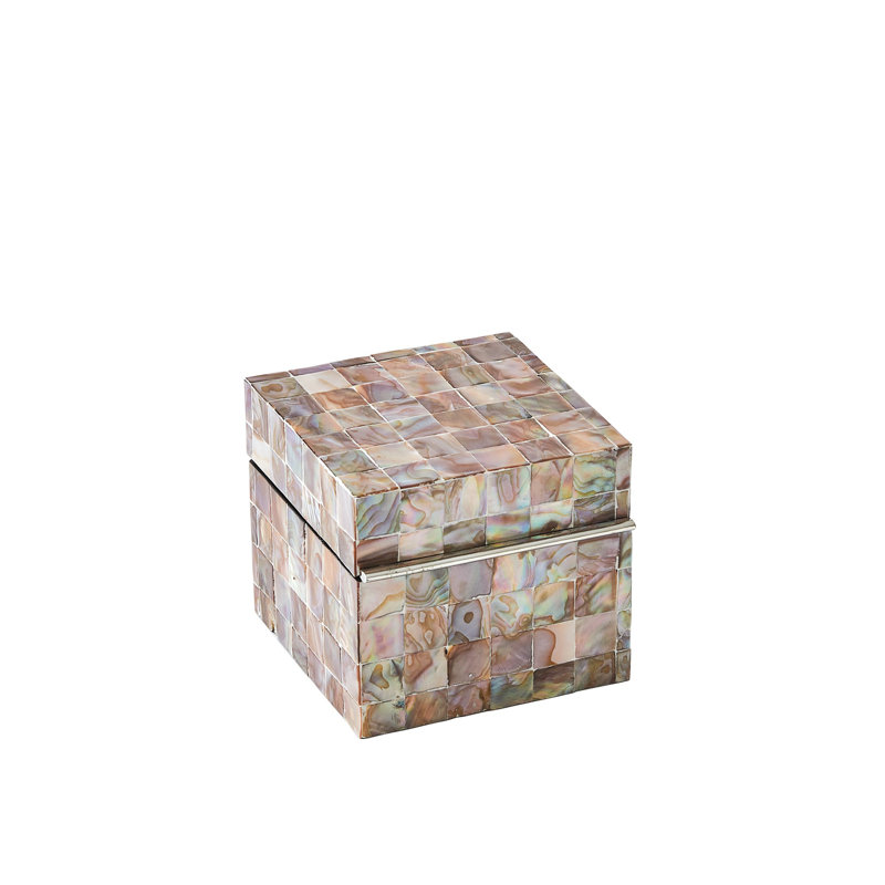 Handmade Square Decorative Box, 4.5" H x 5" W x 5.25" D