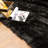 Diller Black Faux Fur Machine Washable Shag Fluffy Area Rug-598920658