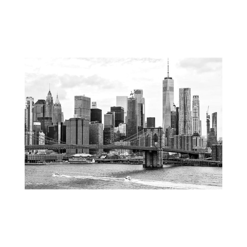Brooklyn Bridge East River by Philippe Hugonnard - Wrapped Canvas Gallery-Wrapped Canvas Giclée, 20.32 cm H x 30.48 cm W