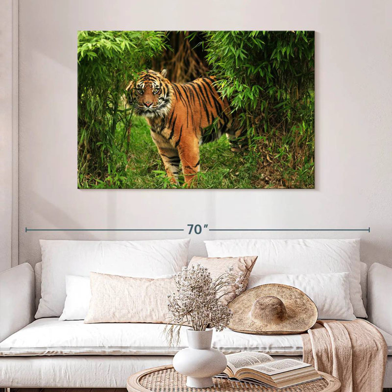 Brampt Jungle Bengal Tiger, 32" H x 48" W