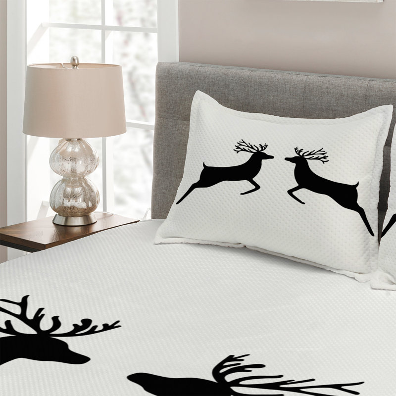 Rustic Polyester Coverlet, Queen Bedspread + 2 Shams