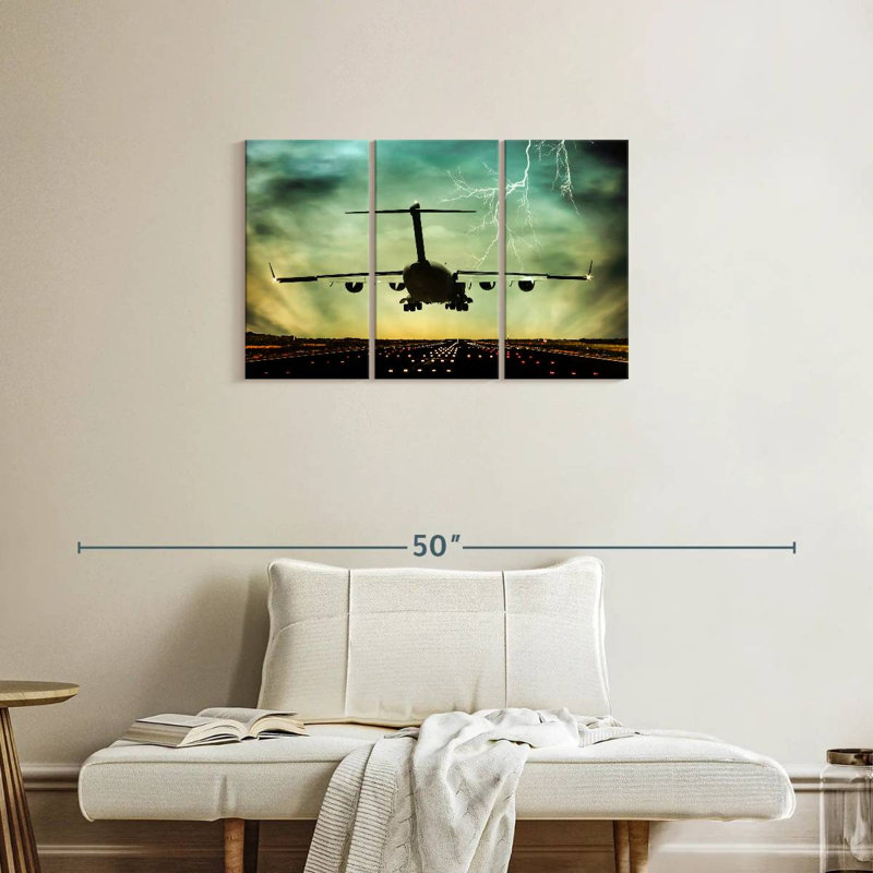 Mehar Last Flight Plane, 20" H x 33" W