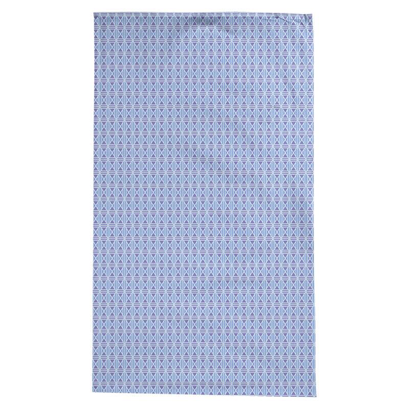 Leffel Lined Diamonds Tablecloth, Dark Blue/Purple