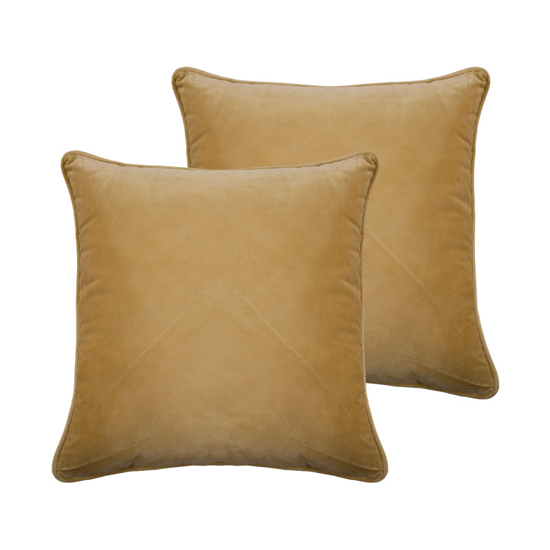 Coussin en velours Elite, H 20 po x l 20 po, Bleu sarcelle
