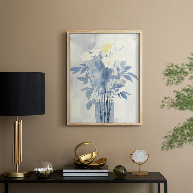 «FLORAL Series DCLxxxvii», reproduction encadrée - bois massif, H 30 po x l 24 po