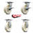 4 Piece Nylon Caster Set