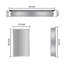 Armoire à pharmacie 15 po x 26 po avec miroir réglable et fixation murale en aluminium pour salle de bain