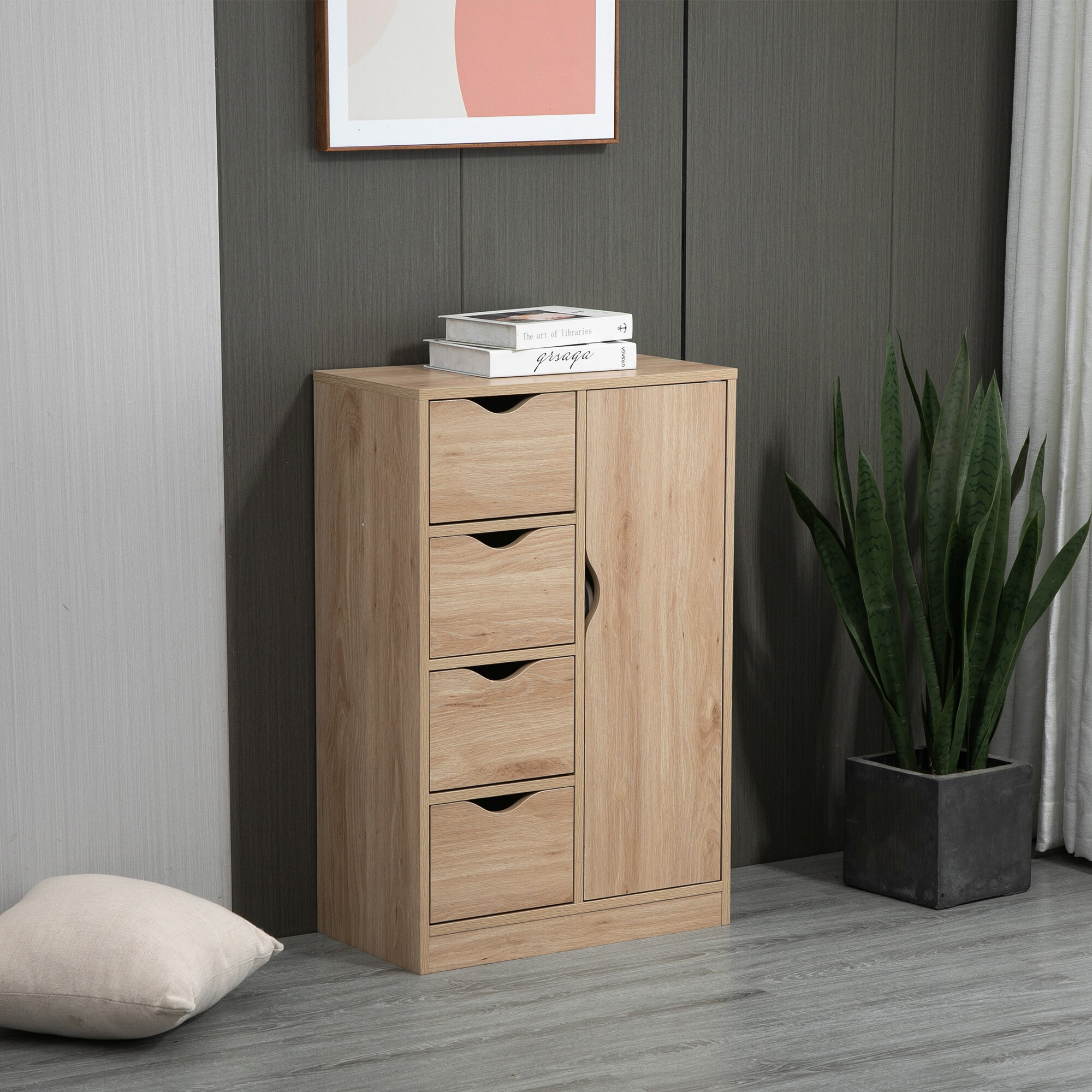 Zipcode Design™ Baehr Modern Storage Cabinet, Freestanding Organizer ...