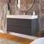 Meuble-lavabo mural 36 po en contreplaqué flottant avec lavabo