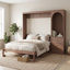 Grand lit escamotable, grand lit escamotable pliable avec tablette de rangement, tringle à DEL et 3 tiroirs-792368383