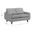 Causeuse en cuir Tiena, gris