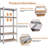 Bilyue 35.4 " W Shelving Unit