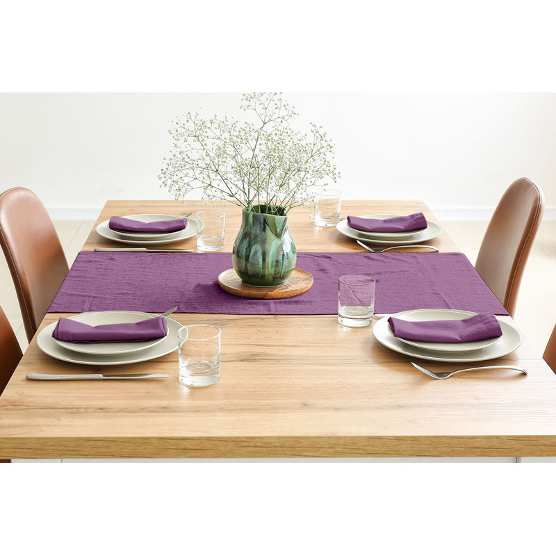 Ensemble de serviettes de table carré, L 16 po x L 16 po, Mauve