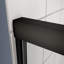 Porte de douche à dérivation, porte coulissante, avec verre trempé de 1/4 po et fini noir mat 56 à 60 po x 70 po
