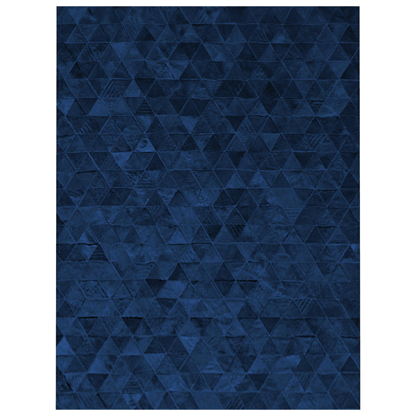 Art Hide Cowhide Area Rug in Blue, Rectangle 6'7" x 9'8"